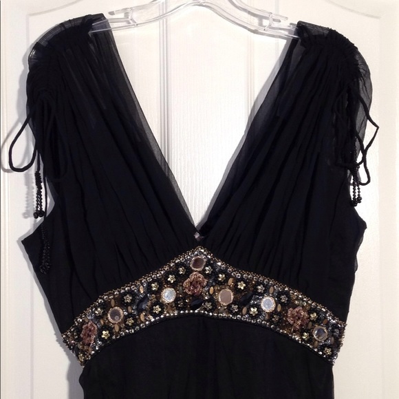 FINAL MARKDOWN Women's Grecian-Style Black Evening Dress medium - Picture 2 of 8